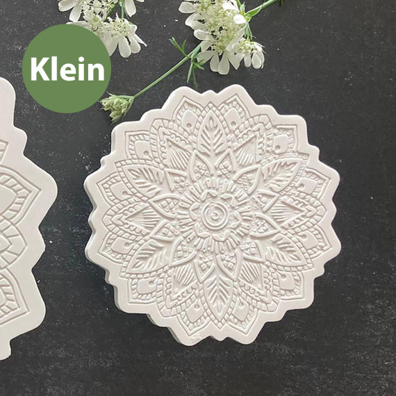 Silikon - Gießform - Untersetzer - Dekoteller - Mandala Blüte - Klein - vielfältig nutzbar