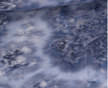 Nicki Ice Velvet - Batik - Tie-Dye - Taubenblau Dunkel/Weiß