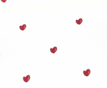 Modal Jersey - Kombistoff - Heart Breaker Girl - Hearts - Weiß - abby and me