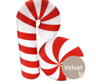 Kissenstoff - DIY - Formkissen-Set - Zuckerstange - Velvet - abby and amy