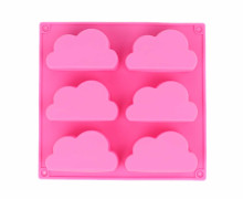 Gießform - Silikon - Vielfältig Nutzbar - Wolken - Pink