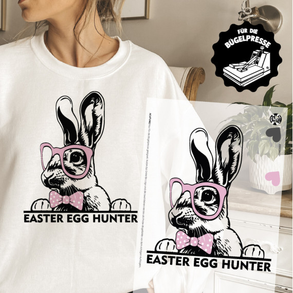 Onkel Bo's Bügelbilder - DIN A4 - EASTER EGG HUNTER - Rosa