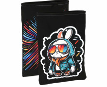 DIY-NÄHSET - Buchtasche - Cool Rabbit - Softshell - abby and amy