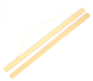 1 Holzleistenpaar aus Pinienholz - Magnetisch - Groß - 42cm