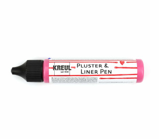 1 3D-Effektfarbstift - Pluster & Liner Pen - Feine Malspitze - 29ml - KREUL - Pink (49806)
