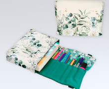DIY-Nähset - Buch-Organizer - Eukalyptus - Softshell - abby and amy