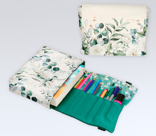 DIY-Nähset - Buch-Organizer - Eukalyptus - Softshell - abby and amy