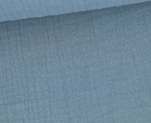 Musselin Bambino - Muslin - Uni - Schnuffeltuch - Windeltuch - Graublau