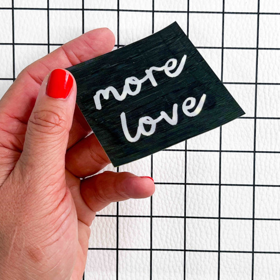 1 Flippatch - 1 Label = 2 Motive - Kippen - Wechselmotiv - zum Aufnähen - Cherry Picking - more love/more magic