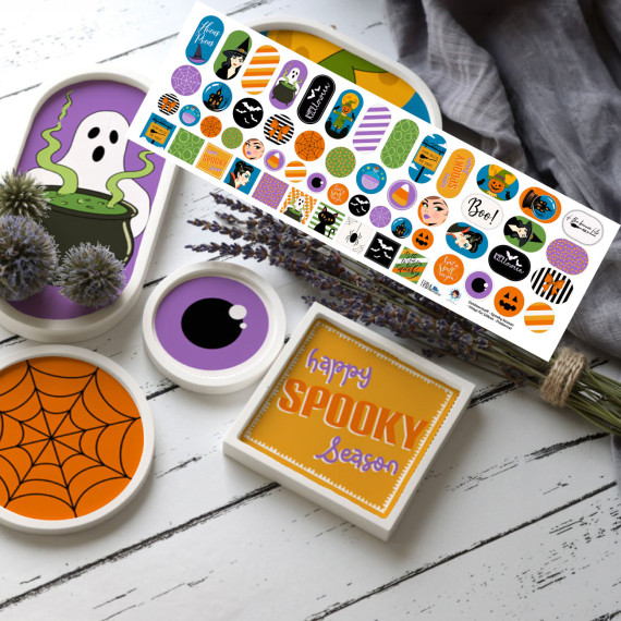Outdoorstoff - Spooky Season - Inlays für Silikon - Probierset - Frida Kreativ - abby and amy
