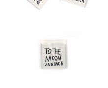 1 Label - TO THE MOON AND BACK - Creme - Katzengold Designs