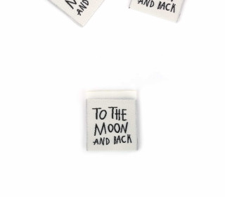 1 Label - TO THE MOON AND BACK - Creme - Katzengold Designs