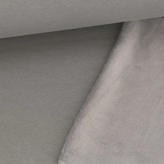 Alpenfleece - Kuschelstoff - 300g - Uni - Grau