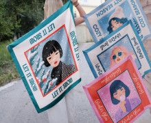 DIY-Nähset Tücher - Konfigurator - Winter Girls - personalisiert