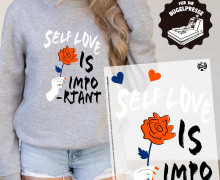 Onkel Bo's Bügelbilder - DIN A4 - Selflove Is Important - BIG
