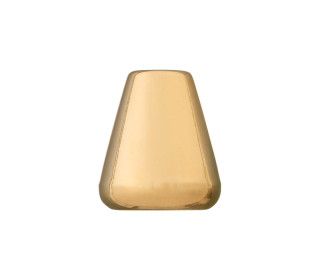 1 Kordelende - Konisch Geformt - Metall - 15mm - Gold