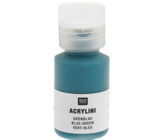 Acrylfarbe - Acrylini - 22ml - Matt - Geruchsarm - Rico Design - Grünblau
