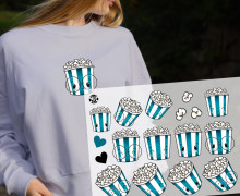 Onkel Bo's Bügelbilder - DIN A4 - PopcornBox - Blau