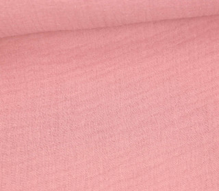 Musselin - Muslin - Double Gauze - Uni - 125g - Schnuffeltuch - Windeltuch - Altrosa