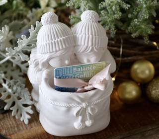 Silikon - Gießform - Kinder mit Weihnachtsmann-Geschenksack - für Kerzensand / Gutschein / Schokoriegel - Adventsdeko - Weihnachtsdeko - vielfältig nutzbar