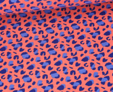 Sommersweat - Leo - Animal Print - Koralle