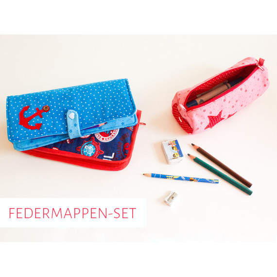 Ebook - Federmappen-Set: 3 verschiedene Stiftemäppchen