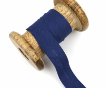 1 Bund Schrägband - 3 Meter - Zugeschnitten - Baumwolle - 20mm - Dunkelblau