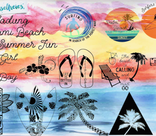 Plotterdatei - Serie Aloha Beach Fusselfreies