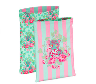 DIY-NÄHSET - Buchtasche - Leo Meets Roses - Softshell - Frida Kreativ - abby and amy