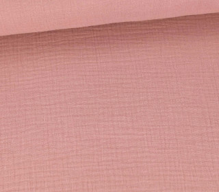 Musselin - Muslin - Double Gauze - Uni - Altlrosa