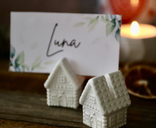 Silikon - Gießform - Mini Lebkuchenhaus - Fotohalter - Weihnachten - vielfältig nutzbar
