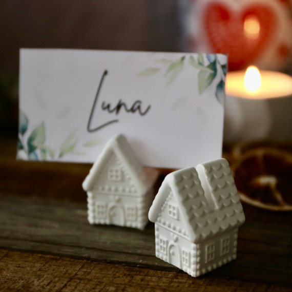 Silikon - Gießform - Mini Lebkuchenhaus - Fotohalter - Weihnachten - vielfältig nutzbar