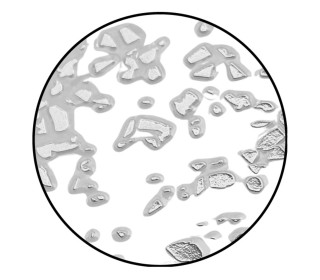 Terrazzo Sticker - Silber - Rub-On Sticker - für Jesin - 5 Bögen - Colorberry