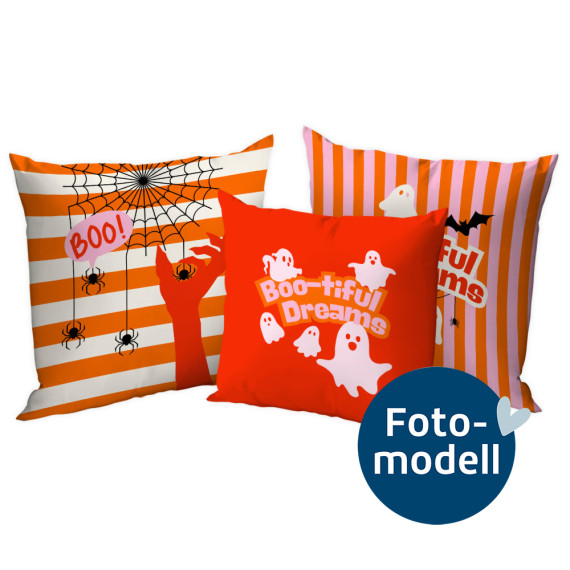 FOTOMODELL - Kissen-Set fertig genäht - Boo-tiful-Dreams - made.by.colu - Velvet - Halloween