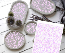 Rub-On Sticker - Terrazzo - Pastellflieder - studio.mARTinchen - Tante Henni Rubon - vielfältig nutzbar