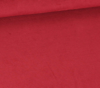 Nicki Feincord Jersey - Weich - Elastisch - Uni - Dunkelrot