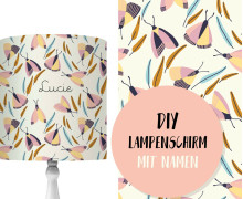DIY Lampenschirm - Bunte Falter - Set - personalisierbar - zum Selbermachen