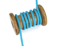 1m Hoodieband - Schmale Kordel - Parkakordel - Gedreht - 4mm - Türkis