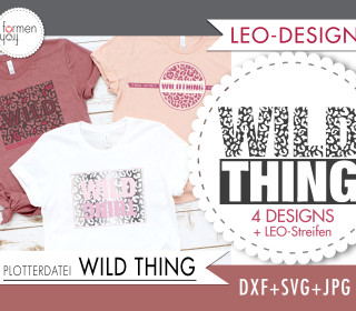 PLOTTERDATEI - Wild Thing - LEO - Plots - Design von formenfroh - dxf + svg + jpg
