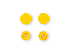 30 Nähfrei Druckknöpfe - Color Snaps - Rund - Kunststoff - 12,4mm - Prym - Gelb