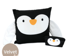 Kissenstoff - DIY-Tierkissen - Adorable Animals - Pinguin - Velvet - abby and amy