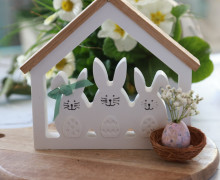 Silikon - Gießform - Osterhasen im Stall - Ostern - vielfältig nutzbar