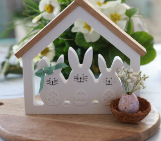 Silikon - Gießform - Osterhasen im Stall - Ostern - vielfältig nutzbar