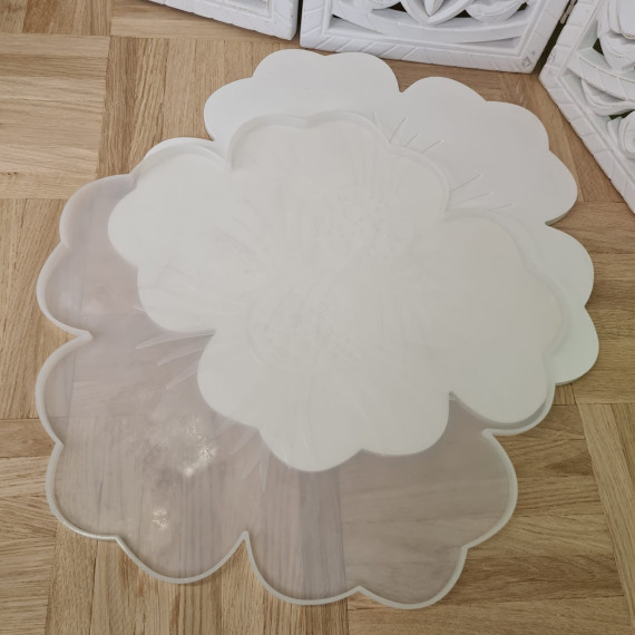 Silikon - Gießform - Untersetzer - Deko - Blüte - Klein - vielfältig nutzbar