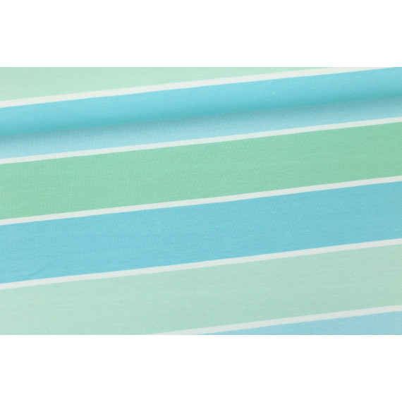 Jersey - Blockstreifen - Stripes - Hellblau - Living for Fabrics