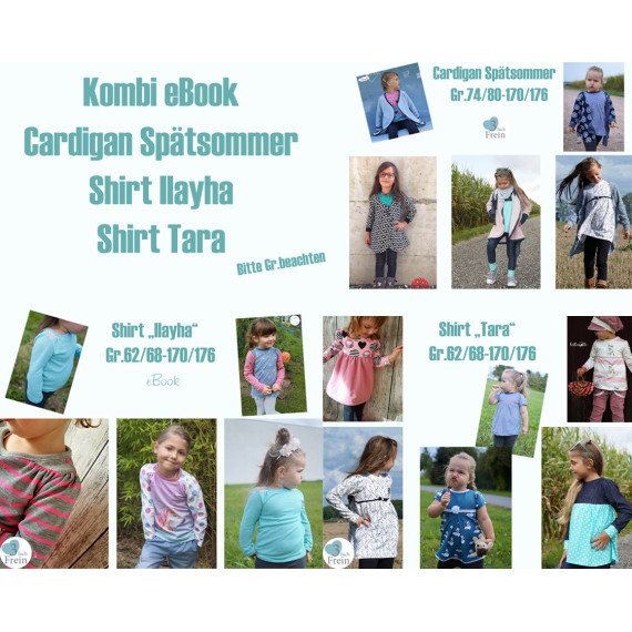 Kombi eBook Cardigan + Shirts Tara & Ilayha