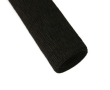Floristenkrepp - Blumenkrepp - Krepppapier - 1 Rolle - 50cm x 250cm - uni - Schwarz