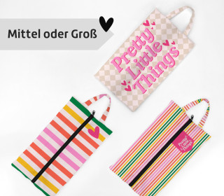 DIY-Nähset - 3 Schuhbeutel - Pretty Little Things - GRÖSSENAUSWAHL - Outdoorstoff - abby and amy
