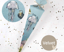DIY-Nähset Schultüte - Die kleine Quengel-Qualle - Angelina Borgwardt - Velvet - zum selber Nähen
