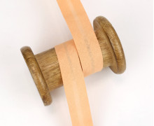 3 Meter Schrägband - Baumwolle - Apricot Pastell - Uni - 2cm x 3m - Zugeschnitten